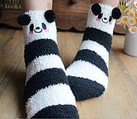 Милі м'які шкарпетки з малюнком Панда, теплі шкарпетки "Mr Panda" (білий)