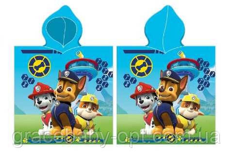 Рушник-пончо для хлопчиків оптом, Disney, 55*110 см, № 23PAW-P015