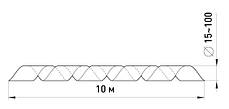 Спіральна обв'язка для дроту 19, 15-100 мм, 10м, Чорна, Спіраль монтажна для дроту, E.NEXT, фото 2