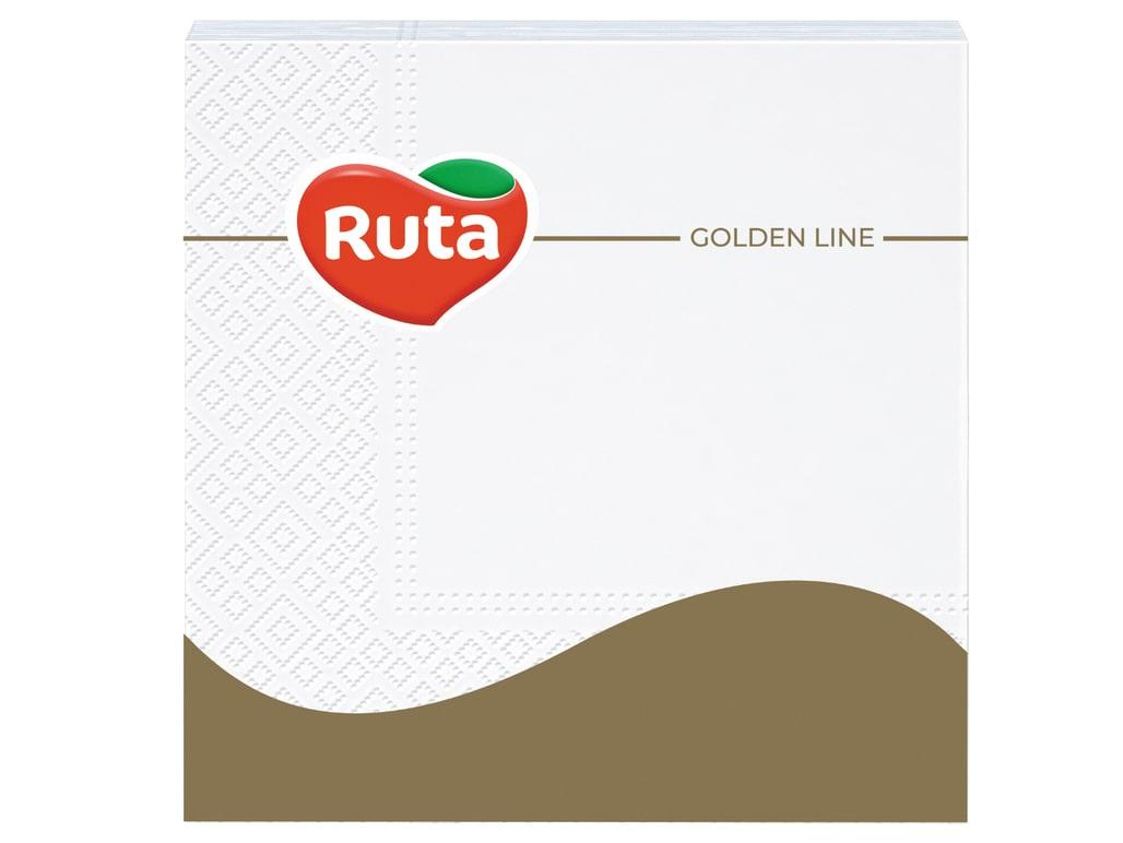 Серветки паперові 33*33 білі 3 шар. 20шт/уп "Ruta"