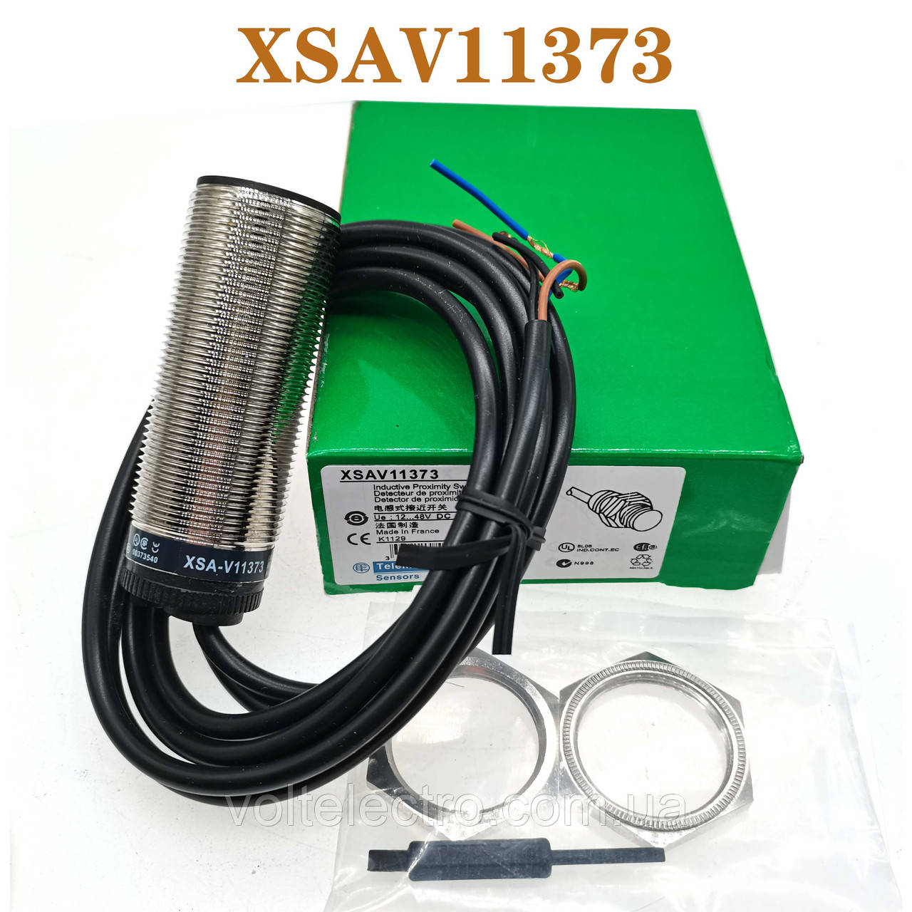 XSAV11373 Індуктивні датчики наближення Telemecanique XS M30x1,5 SN 10мм 1NC PNP