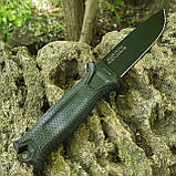 Ніж нескладний тактичний Gerber StrongArm Fixed Blade plaine black, чорний, фото 6