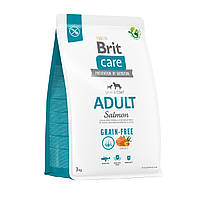 Сухий корм для собак дрібних і середніх порід Brit Care Grain-free з лососем 3 кг