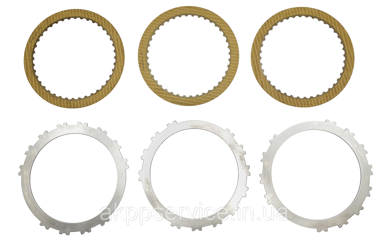 Комплект фрикційних і сталевих дисків пакету 2nd Brake Clutch АКПП U250E 03-up Toyota/Lexus, фото 1