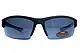 Окуляри поляризаційні BluWater Daytona-1 Polarized (gray) чорні в чорно-синій оправі, фото 4