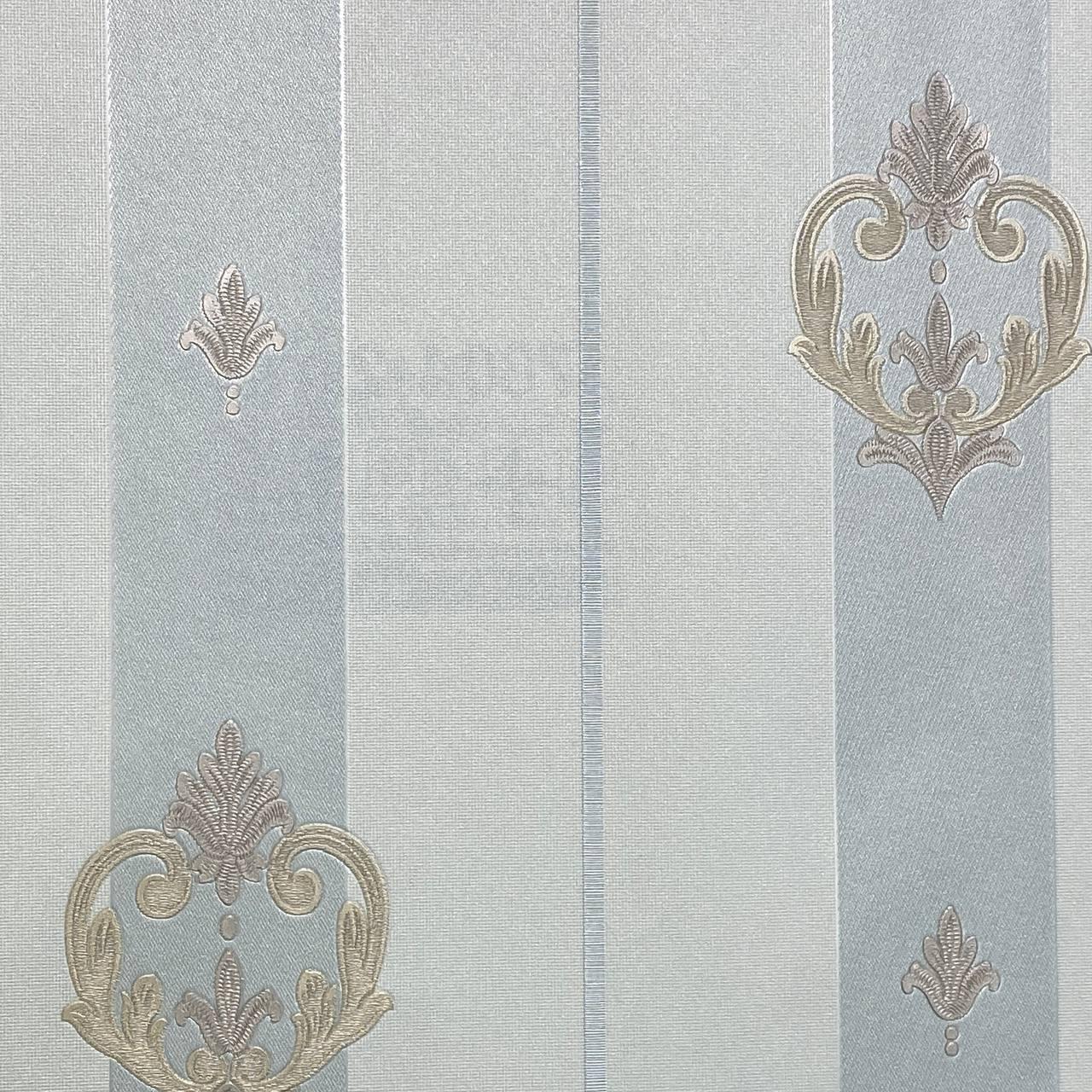 Шпалери вінілові на флізеліновій основі м'ятний AdaWall Seven 1,06 х 10,05м (7804-2), фото 1