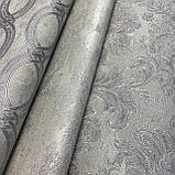 Шпалери вінілові на флізеліновій основі сірий AdaWall Seven 1,06 х 10,05м (7807-2), фото 5