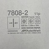 Шпалери вінілові на флізеліновій основі сірий AdaWall Seven 1,06 х 10,05м (7808-2), фото 8