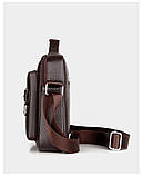 Чоловіча сумка через плече Weixier Барсетка Чоловіча сумка для документів Чорна, фото 9