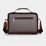 Чоловіча сумка через плече Weixier Барсетка Чоловіча сумка для документів Чорна, фото 10