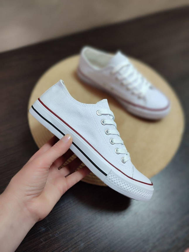 Конверси жіночі БІЛІ кеди конверси в стилі Converse chuck teylor, фото 1