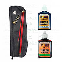 Набір для чищення АК 74 (розбірний шомпол в обплетенні 2 йорша кал 5.45 та вішер у чохлі) + зброїові мастила Ружес