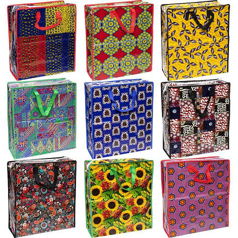 Сумка кольорова 50×45×20 см, фото 1