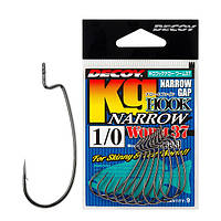 Крючок Decoy Worm37 Kg Hook Narrow 02, 9 шт/уп