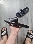 Чоловічі сланці Nike шльопанці літні чорні Туреччина. Живе фото, фото 2