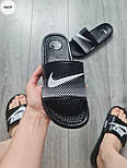 Чоловічі сланці Nike шльопанці літні чорні Туреччина. Живе фото, фото 3