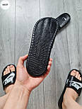 Чоловічі сланці Nike шльопанці літні чорні Туреччина. Живе фото, фото 4