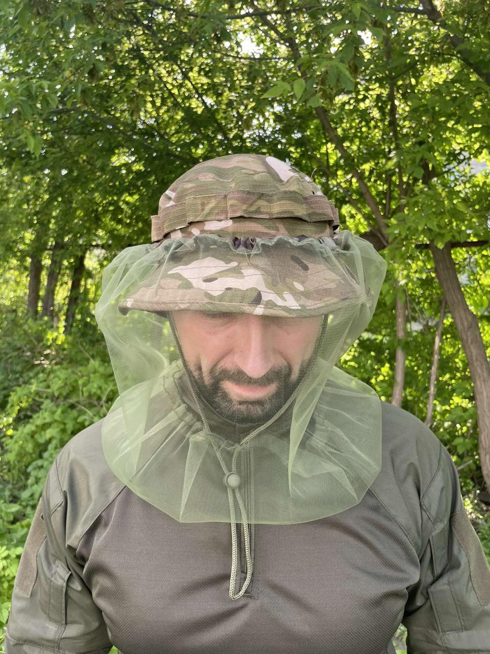 Панама чоловіча тактична маскувальна мультикам чоловіча тактична натуральна тканина анти москітна сітка