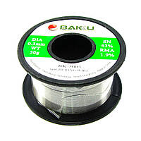 TU  TU Припой Baku BK-5003 (0.3 мм, Sn 63% , Pb 35.1%, rma 1.9%)