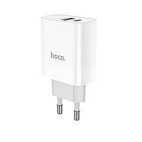 TU  TU Сетевое зарядное устройство Hoco C80A USB/ Type-C QC PD 20W белое