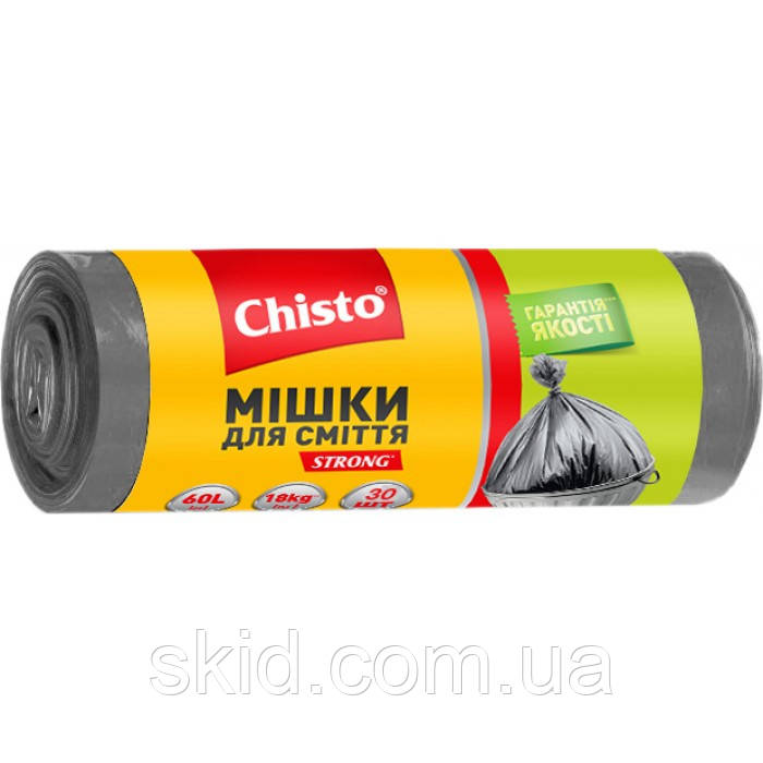 Пакети для сміття Chisto Strong 60 л, 30 шт, фото 1
