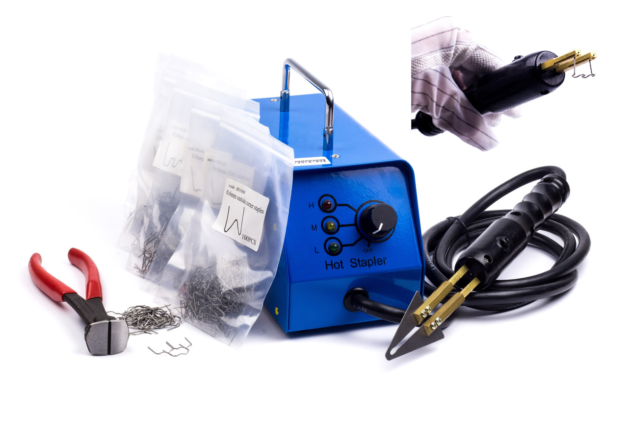 Професійний гарячий степлер Н-008 (ZT3) для ремонту пластику + 600 СКОБ, фото 1
