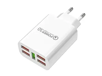 Зарядний пристрій 220В 3,5А QC3.0 USBx5 Quick Charger 47-52 500шт 7128