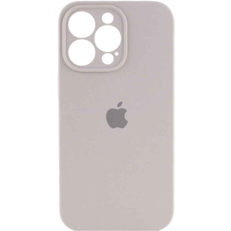 Чохол Silicone Case Square Protected Camera iPhone 13 Pro Max Rock Ash (9)