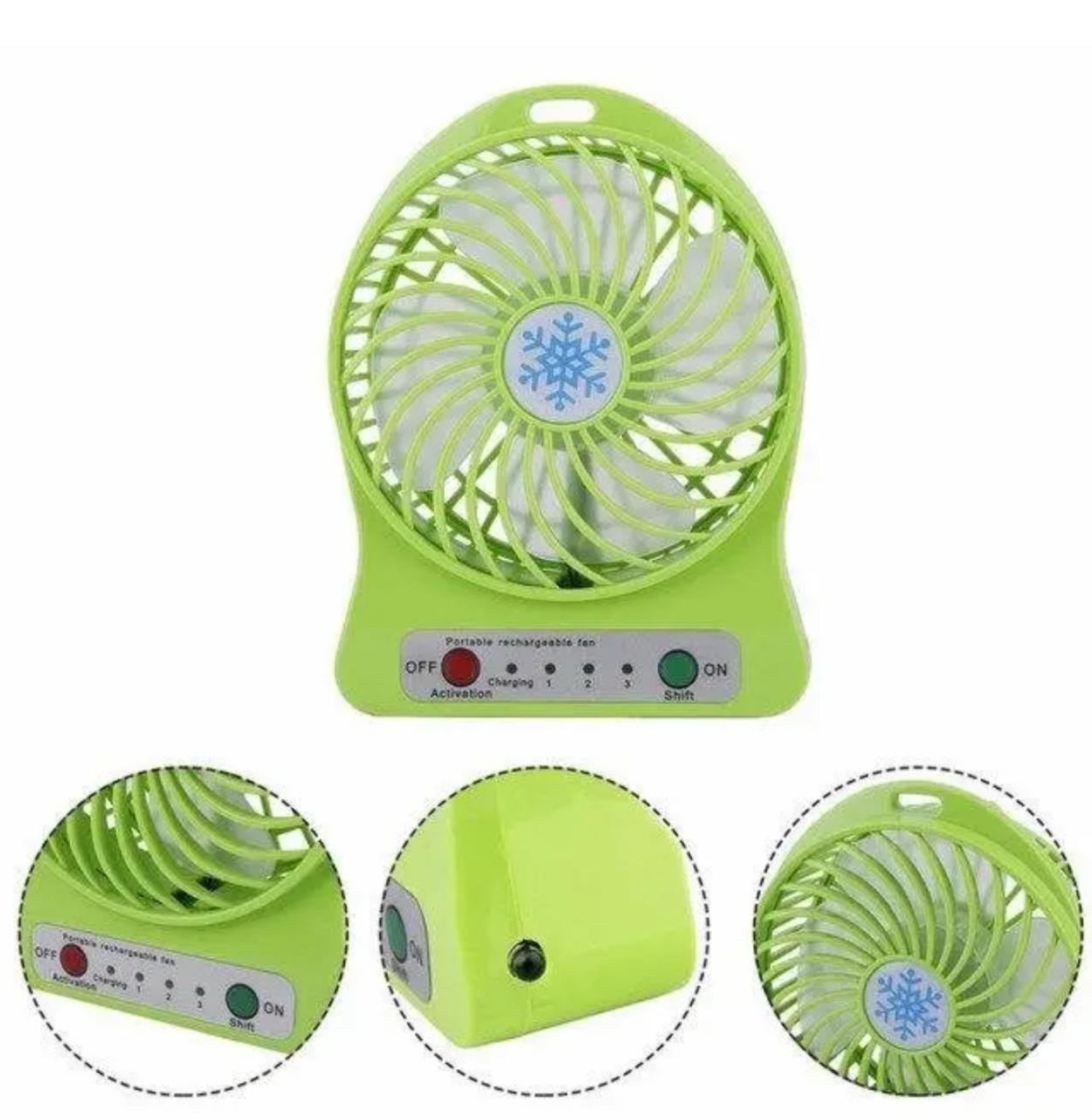 Портативний ручной USB міні-вентилятор з акумулятором Portable Mini Fan