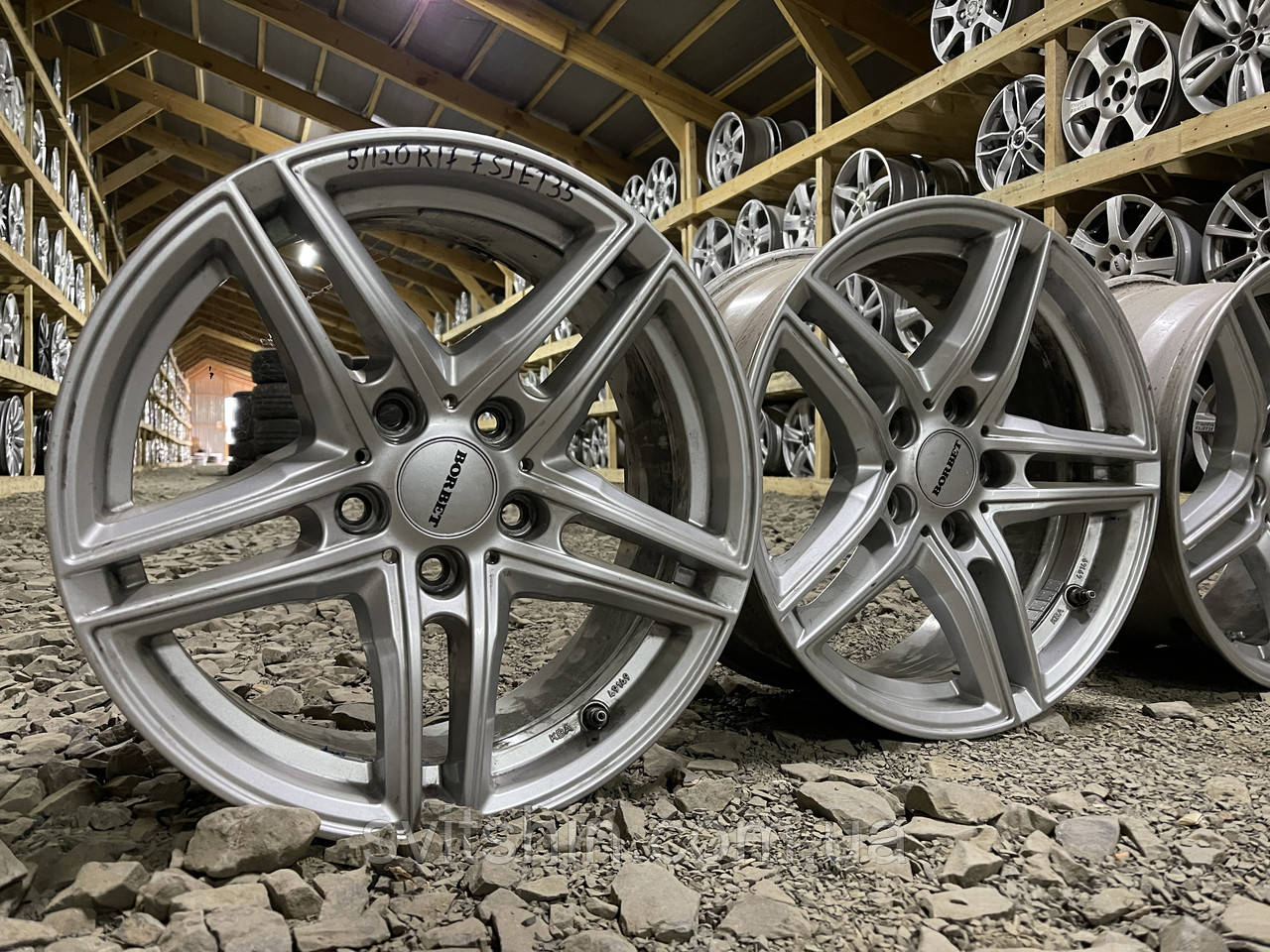 Титани Borbet 5/120 R17 7.5J ET35 комплект в макс.гарному стані!, фото 1