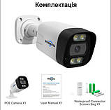 POE IP Камера відеоспостереження Hiseeu HB718-P 8MP вулична Onvif, фото 3
