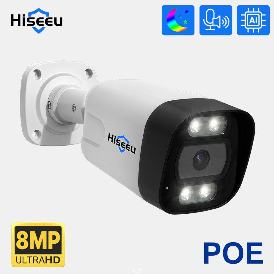 POE IP Камера відеоспостереження Hiseeu HB718-P 8MP вулична Onvif