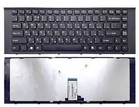 Клавиатура для ноутбука SONY VAIO VPC-EK, VPC-EG с фреймом RU черная новая