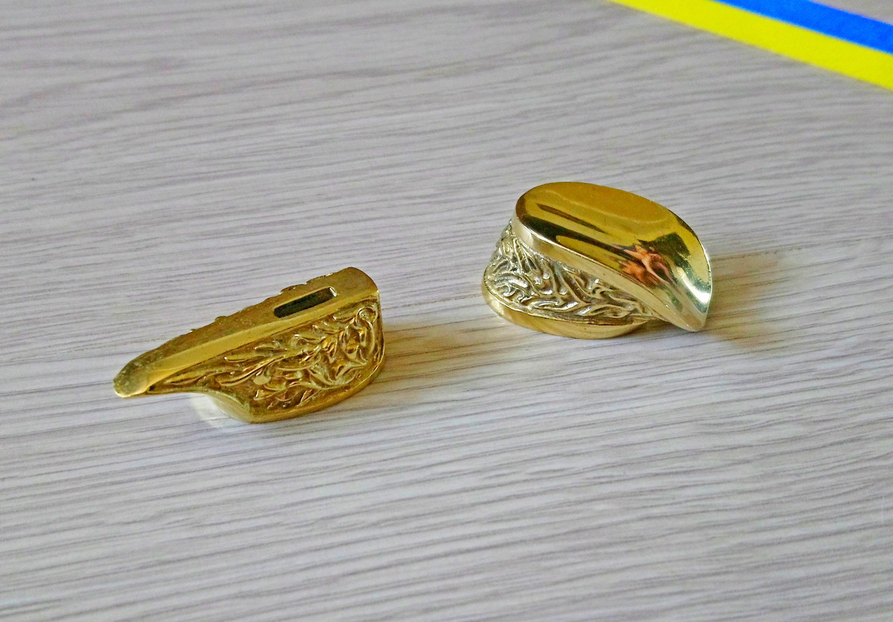 Гарда та тильник для ножа з бронзи No 42