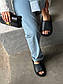 Чоловічі шльопанці Adidas Yeezy Slide Black (чорні) модні повсякденні капці-шльопанці YE072, фото 9
