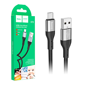 Кабель microUSB Hoco X72 Creator 1м (2.4A)