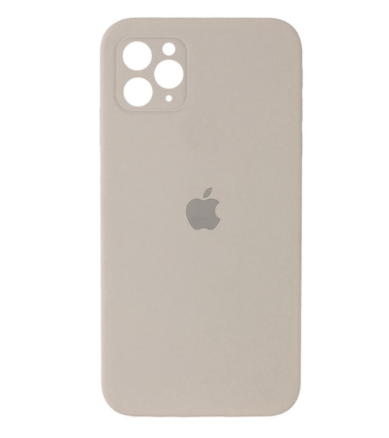 Чохол Silicone Case Square Protected Camera iPhone 11 Pro Max Rock Ash (9)