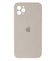 Чехол Silicone Case Square iPhone 11 Pro Rock Ash (9)