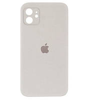 Чехол Silicone Case Square iPhone 12 Rock Ash (9)