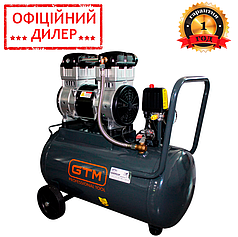 Поршневий повітряний безоливний компресор GTM KCW1500-50L (0.75 кВт, 220 В, 8 атм, 75 л/хв, 50 л)