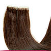 Волосся на Лентах з іммітацією Зрісту Волосся 45-50 см 100 грамів, Шоколад No03, фото 2