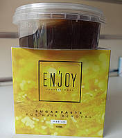 Цукрова паста enjoy для шугарингу депіляції середньої щільності 120 г sugar paste medium for hair removal
