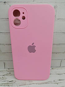 Чохол на iPhone 11 накладка бампер протиударний Original Soft Touch Square Light pink