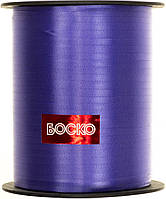 Стрічка фольгована для повітряних кульок та декору синій 225м