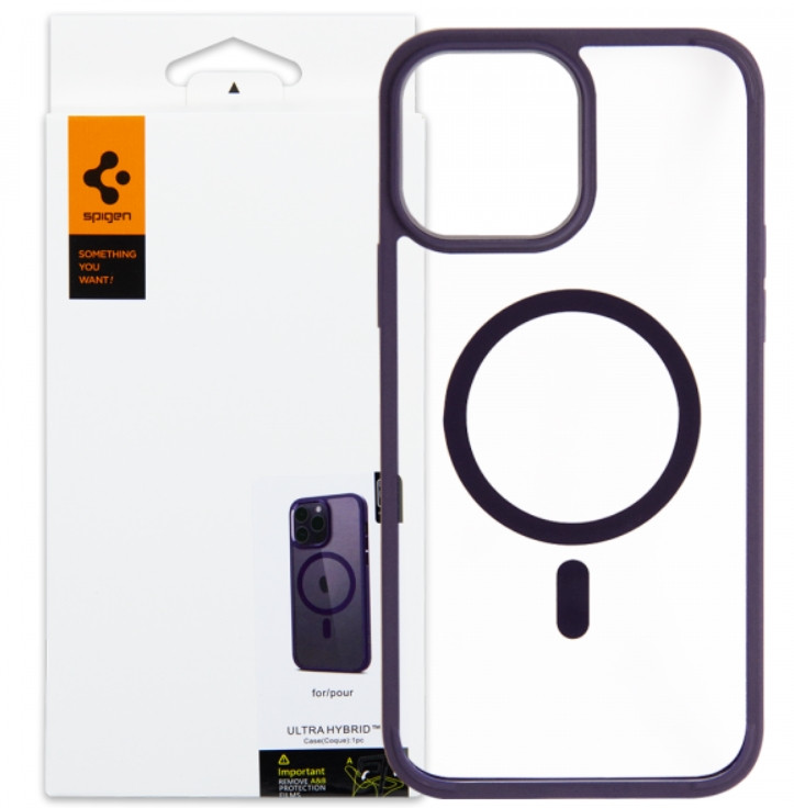 Чохол накладка "Magsafe Spigen" Iphone 14 Pro Deep Purple, фото 1