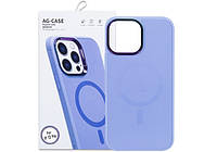 Чохол накладка "Magsafe AG Case" Iphone 13 Pro Lavanda Grey