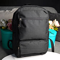 Рюкзак повседневный вместительный размер 44х29х15 см Чёрный