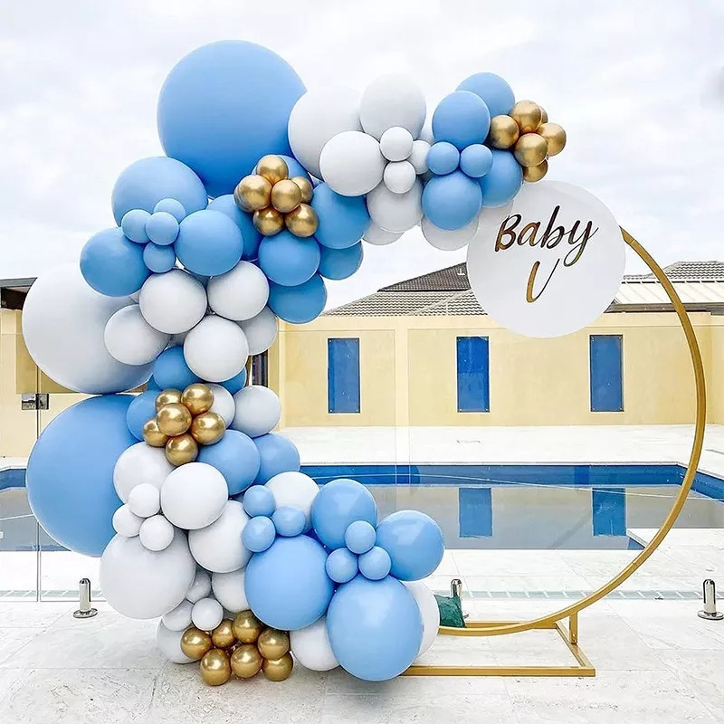 Арка гірлянда з повітряних кульок Небесна перлина