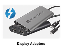 Dual Display Adapters dual DisplayPort or HDMI ports to connect two 4K displey