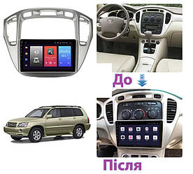 Андроїд Автомагнітола Toyota Highlander 2001-2007 ТОП платформа 7862 8 ядер 4G DSP CarPlay Android QLED